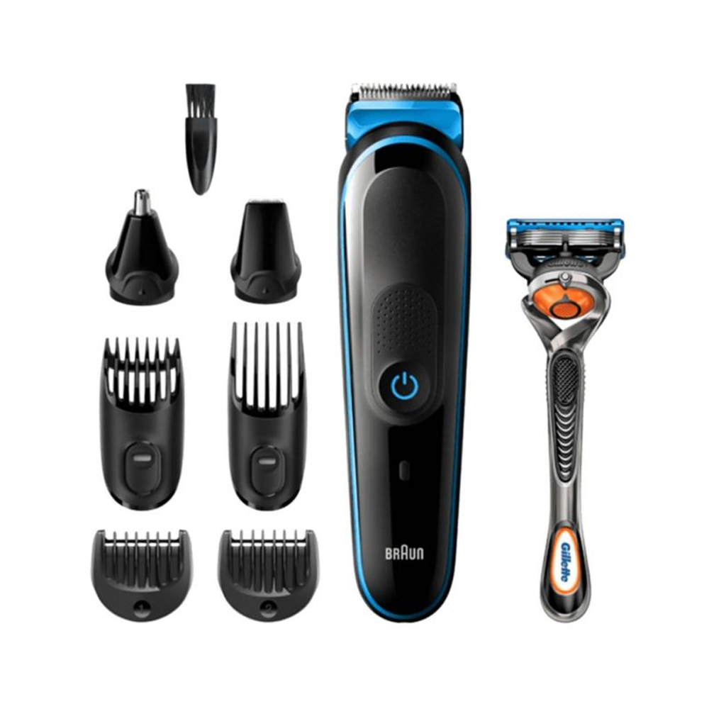 71fe7df55e0e88786a380e1e32d3d7f9 Braun 8 in 1 Multigroomer, Beard and Hair Trimmer With Complete Attachments MGK5265 - Image 1