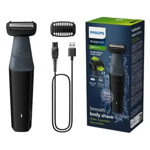 a9ff490s Philips Bodygroom Series 3000 Showerproof Groin and Body Trimmer BG3017/01 - Image 1