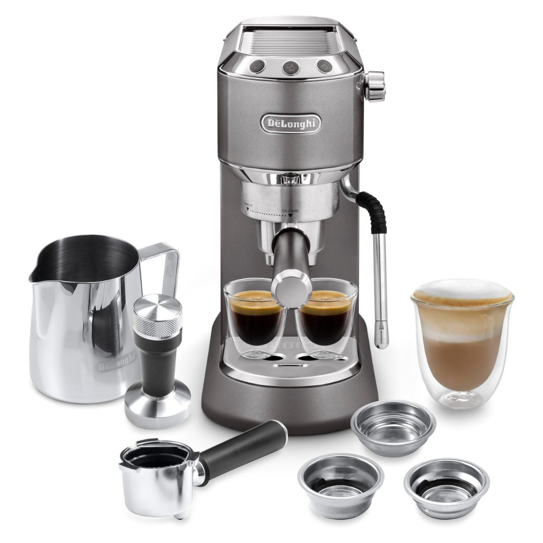 Untitled (8) De’Longhi NEW Dedica Arte Manual Espresso Coffee Maker EC885.M - Image 1
