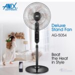 Anex Deluxe Stand Fan AG-5054 - 16 Inch With Remote image 1